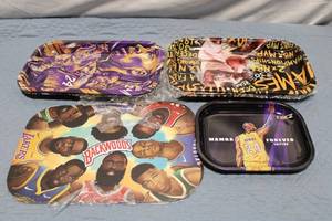lot 469 image: Set of 5 NBA Star Print Collector Trays
