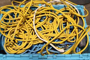 lot 479 image: Collection of Extension Cords with Power Strip