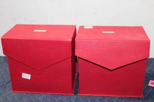 lot 1320 image: Marble Chess Set with Storage Boxes