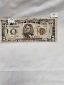 1934 A Hawaii $5