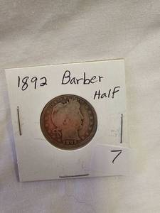 1892 Barber Half Dollar