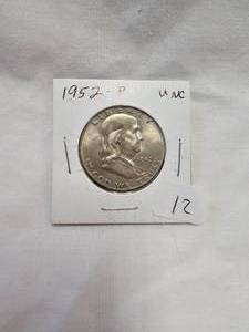 1952 Franklin Half Dollar-UNC