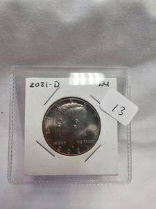 2021-P and 2021-D Kennedy Half Dollars-BU