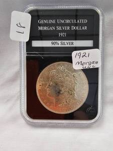 1921 Morgan Silver Dollar, UNC