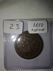 1852 Large Cent