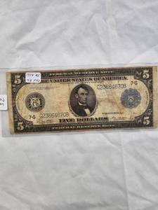 1914 $5 7G FRN