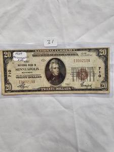 1929 Minneapolis $20