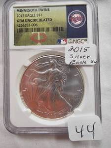 2015 Silver Eagle GEM UNC
