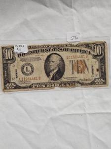 1934 A $10 Hawaii