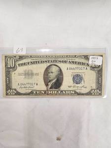 1953 $10 Silver Certificate