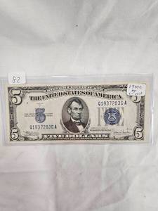 1934 C $5 Silver Certificate -Uncirculated