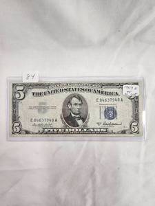 1953 A $5 Silver Certificate