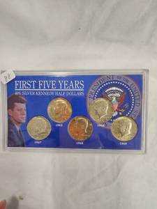 1965,66,67,68,69 Silver Kennedy Half Dollars-UNC