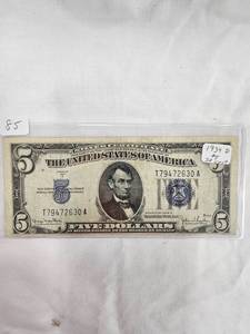 1934 D $5 Silver Certificate