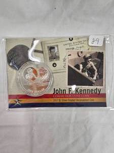 2017 JFK Coin, $1 Uncirculated, 1oz