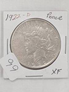 1922-D Peace Dollar, XF