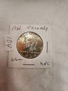 1966 Kennedy Silver Half Dollar, UNC