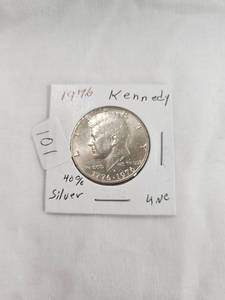 1976 Kennedy Silver Half Dollar, UNC,40% Silver
