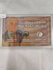 Roosevelt Dime Mint Mark Collection