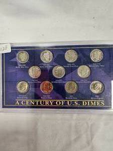 A Century of US Dimes Complete Set