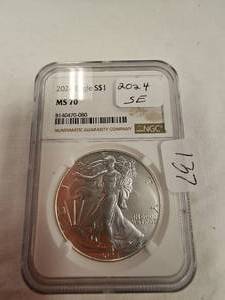 2024 Silver Eagle NGC MS70