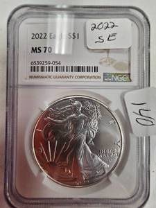 2022 $1 Silver Eagle  NGC  MS70