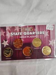 2005 Gold Plated State Quarter Set