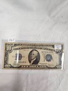 1934 C, $10 Silver Certificate