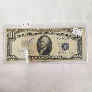 1953 $10 Silver Certificate