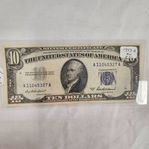 1953 A $10 Certificate SC