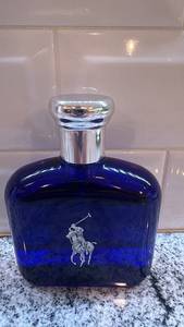 lot 44 image: Polo Blue Ralph Lauren Eau de Toilette 4.2oz Tester Bottle