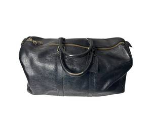 lot 74 image: Louis Vuitton Black Epi Leather Keepall 19-Inch Travel Bag