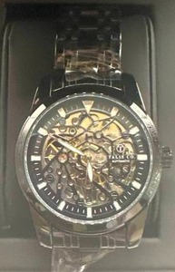 Talis Black Skeleton 7820 Watch $749 Retail