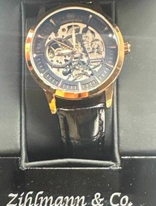 Brand New Zihlmann  & Co. Black Dial 3ATM Watch $749 msrp