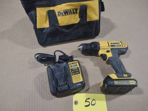 lot 50 image: Dewalt 20v Max12 Cordless Drill...