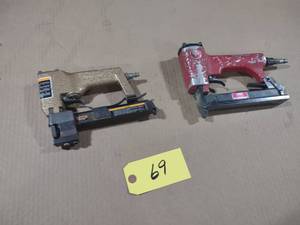 lot 69 image: (2) Air Staplers...