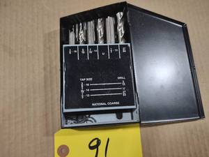 lot 91 image: NC Drill & Tap Set, 6-32 thru 12-1...