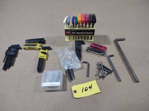 lot 104 image: Assorted Allen Wrenches...