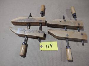 lot 119 image: (2) Jorgenson 10 Wood Clamps...