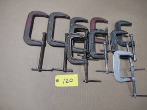 lot 120 image: (10) C-Clamps...