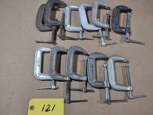 lot 121 image: (11) C-Clamps...
