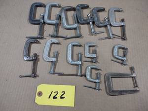 lot 122 image: (13) C-Clamps...