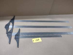 lot 133 image: (4) Stainless Steel T-Squares, 42 ...
