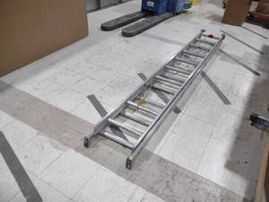 lot 142 image: Keller 20 Aluminum Extension Ladde...