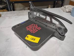 lot 158 image: Heavy Duty Aluminum 12 Paper Cutte...