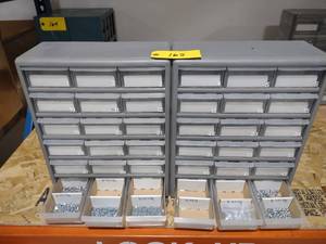 lot 165 image: (2) Parts Cabinets with Hardware...