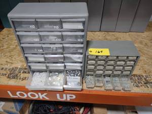 lot 169 image: (2) Parts Cabinets with Hardware...