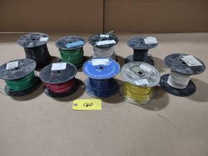 lot 180 image: (9) Rolls Copper Wire...