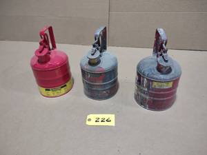 lot 226 image: (3) Safety Cans...