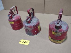 lot 227 image: (3) Safety Cans...